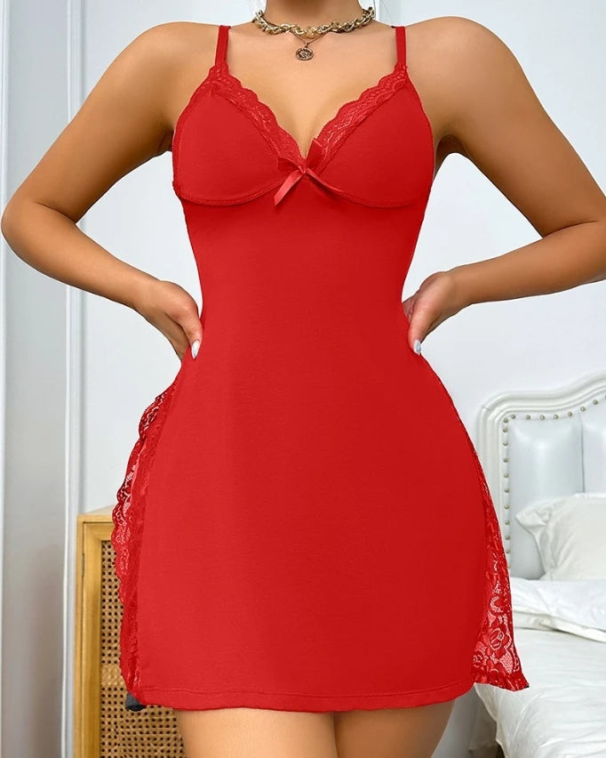 VelureLace™ Bowknot Sleep Dress