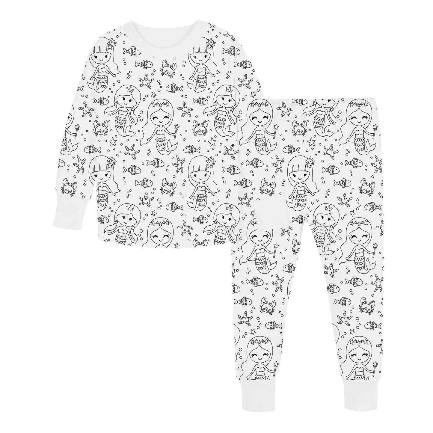 Coloring Pure Cotton Pajama Set