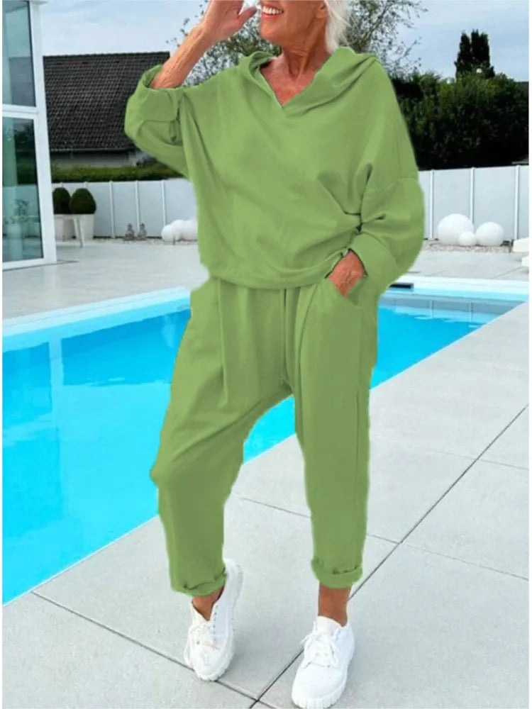 Hoodie and Harem Pants Set
