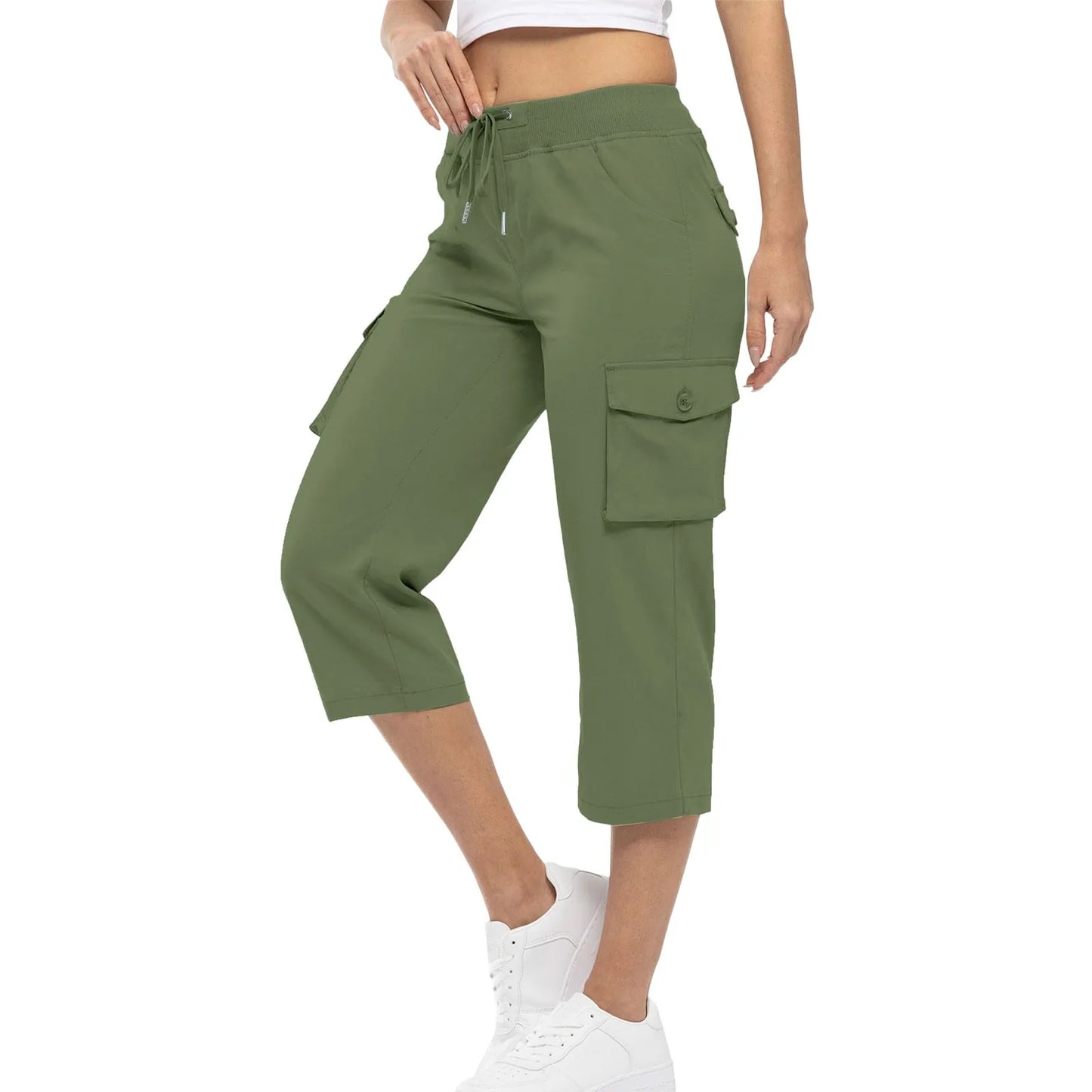 Breezefit™ Women’s Button Pocket Capri Pants