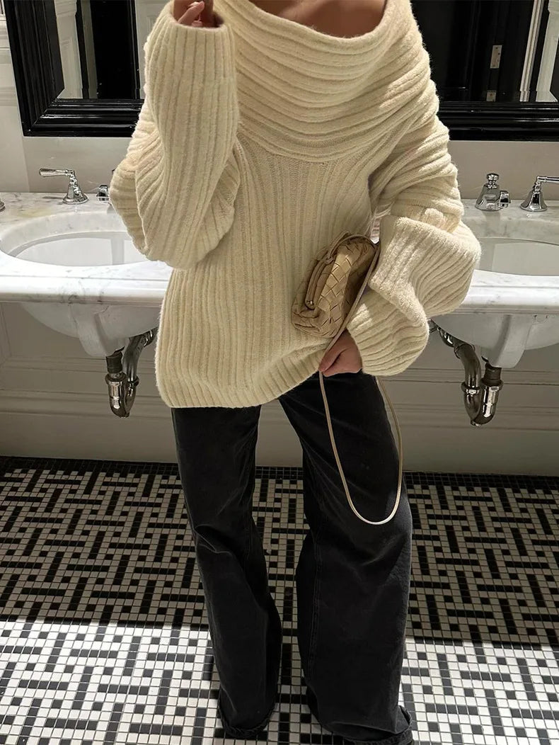 Sleek One-Shoulder Knit™