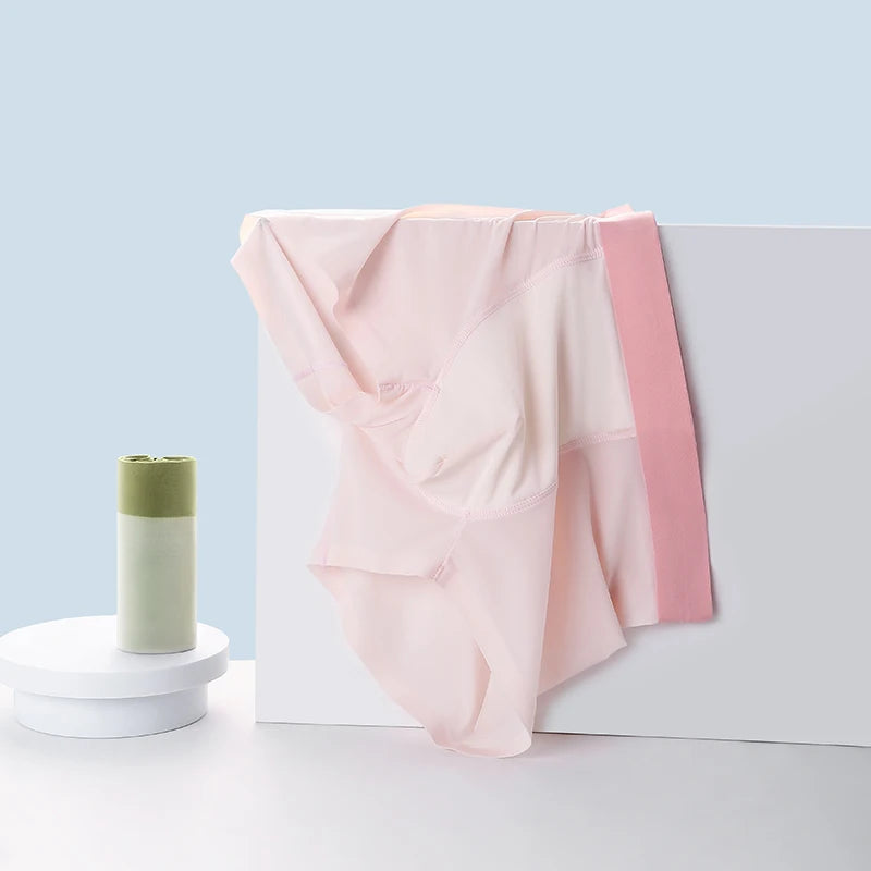 4 PCS Thin Ice Silk Underwear