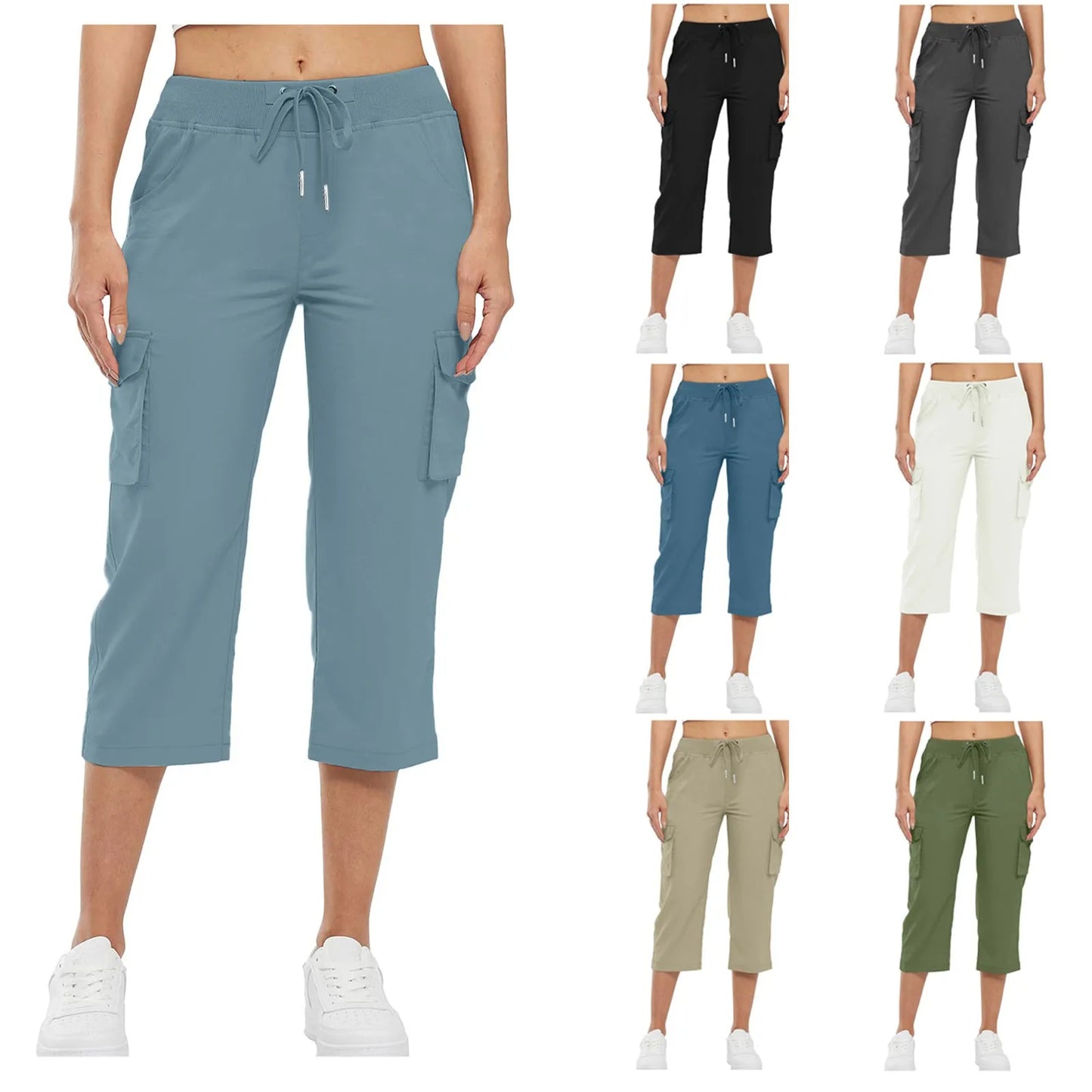 Breezefit™ Women’s Button Pocket Capri Pants