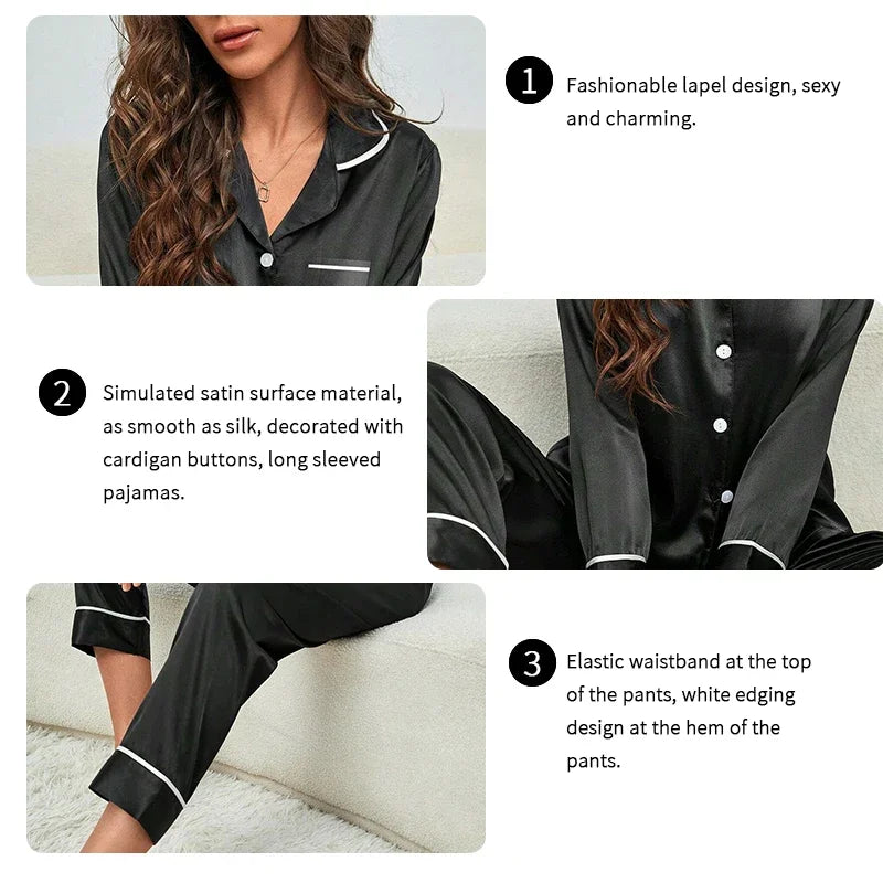 SilkLuxe™ –Cozy Satin Pajama