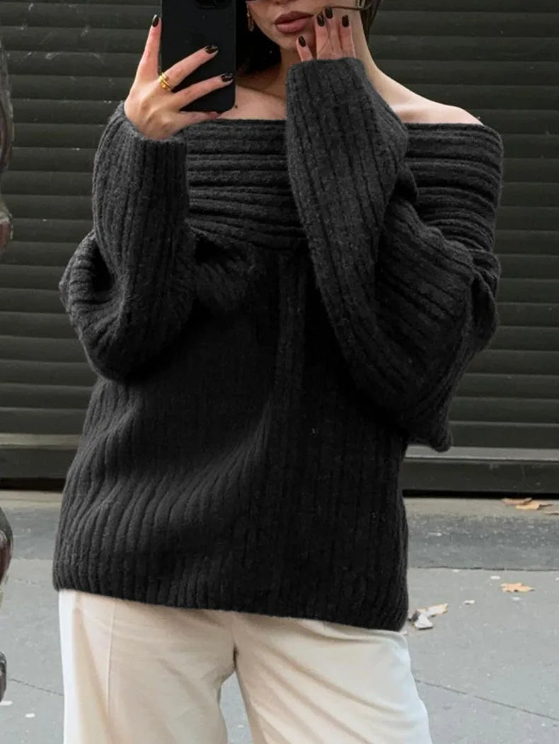 Sleek One-Shoulder Knit™