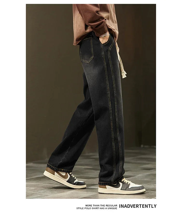 Men's Vintage Loose Straight Jeans
