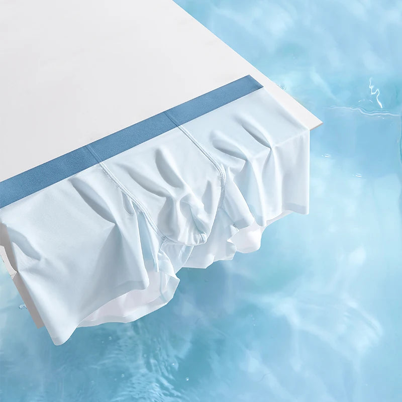 4 PCS Thin Ice Silk Underwear