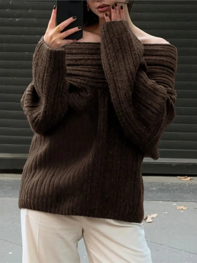 Sleek One-Shoulder Knit™