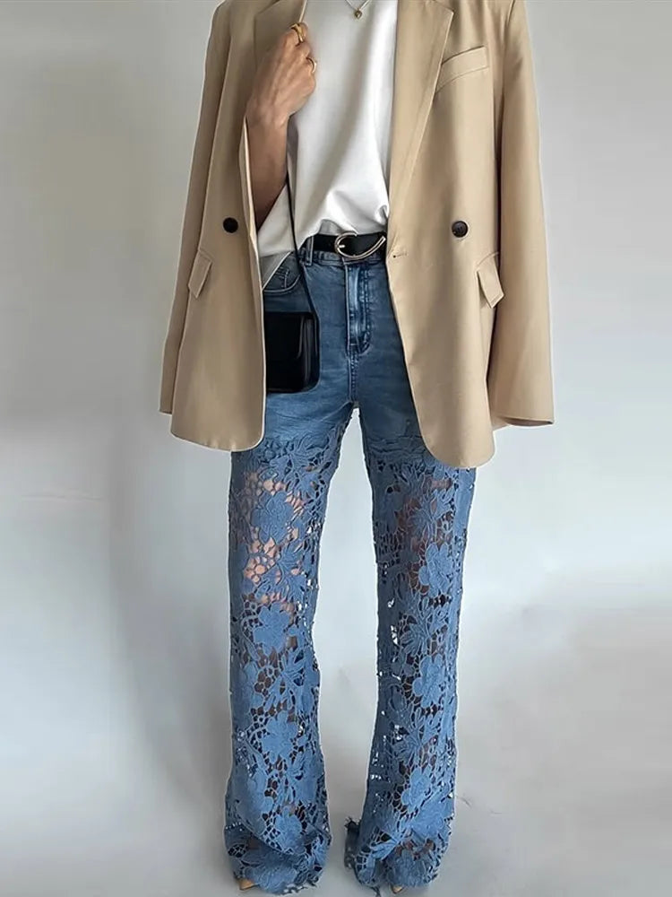 LaceFlow™ Plus Size Summer Jeans