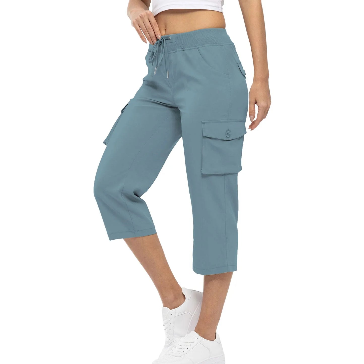 Breezefit™ Women’s Button Pocket Capri Pants