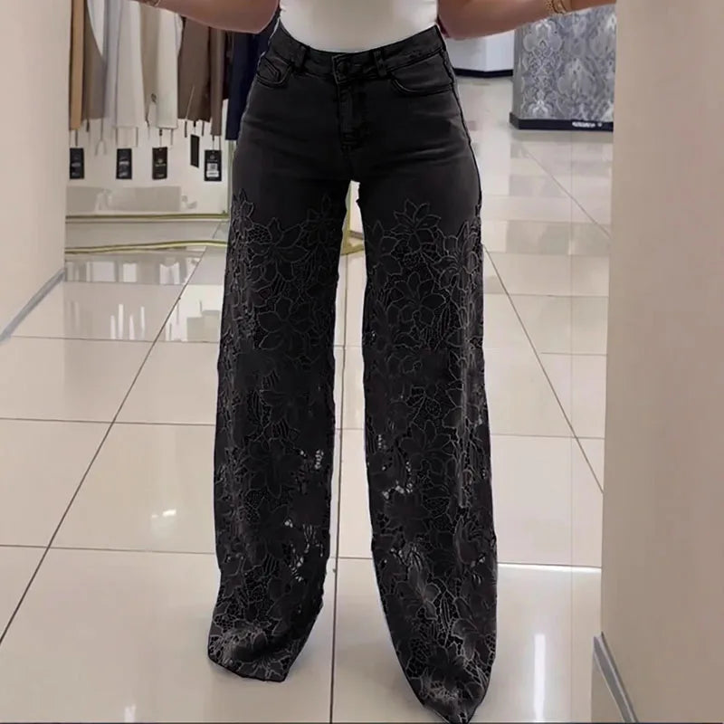 LaceFlow™ Plus Size Summer Jeans