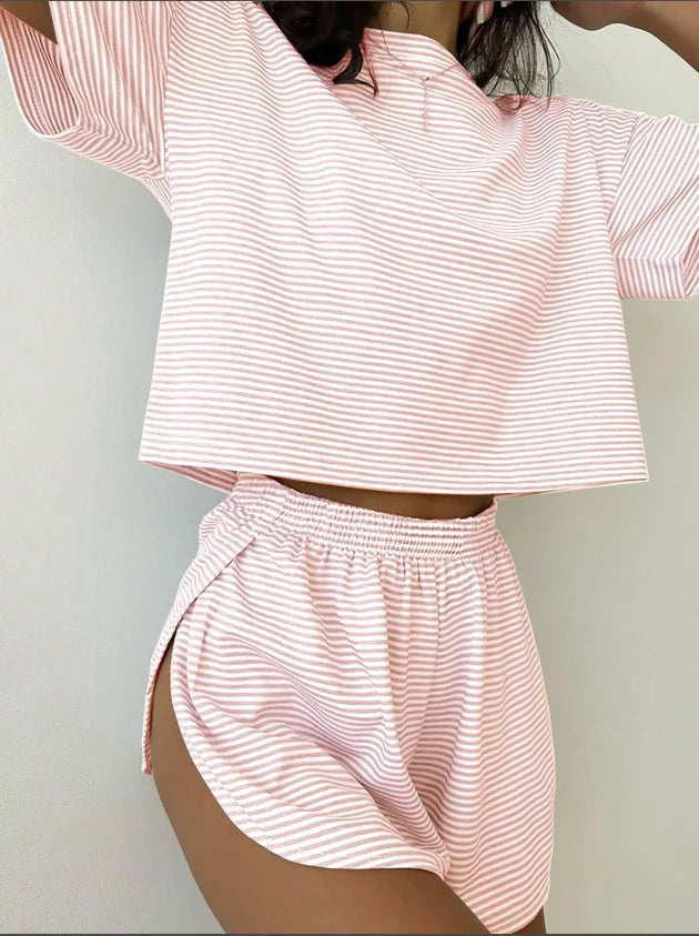 Striped Summer Pajama Set