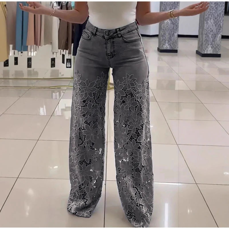 LaceFlow™ Plus Size Summer Jeans