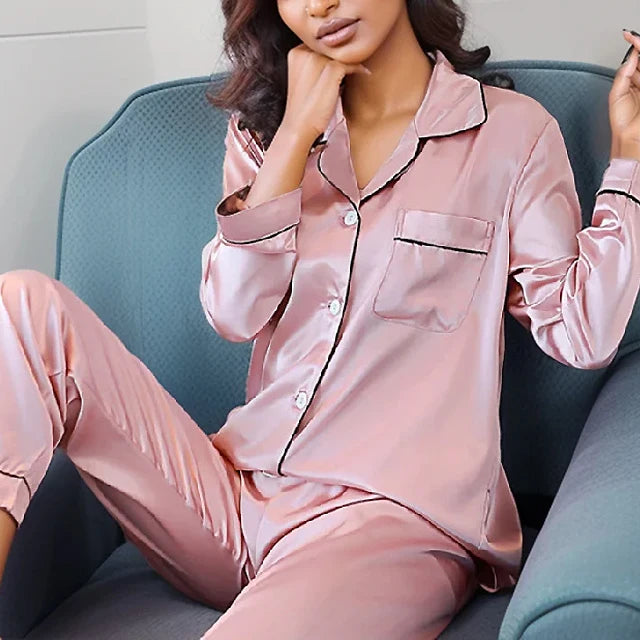 SilkLuxe™ –Cozy Satin Pajama