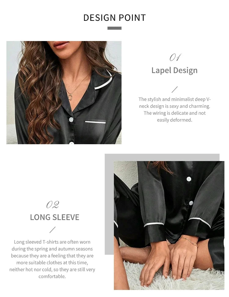 SilkLuxe™ –Cozy Satin Pajama