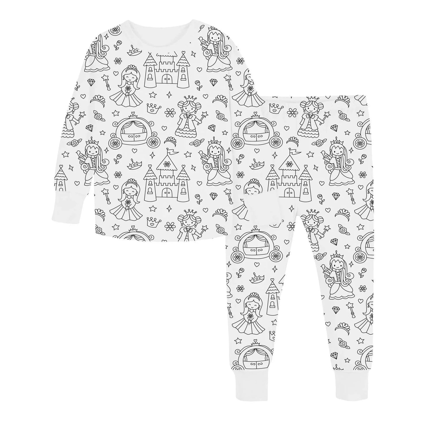 Coloring Pure Cotton Pajama Set