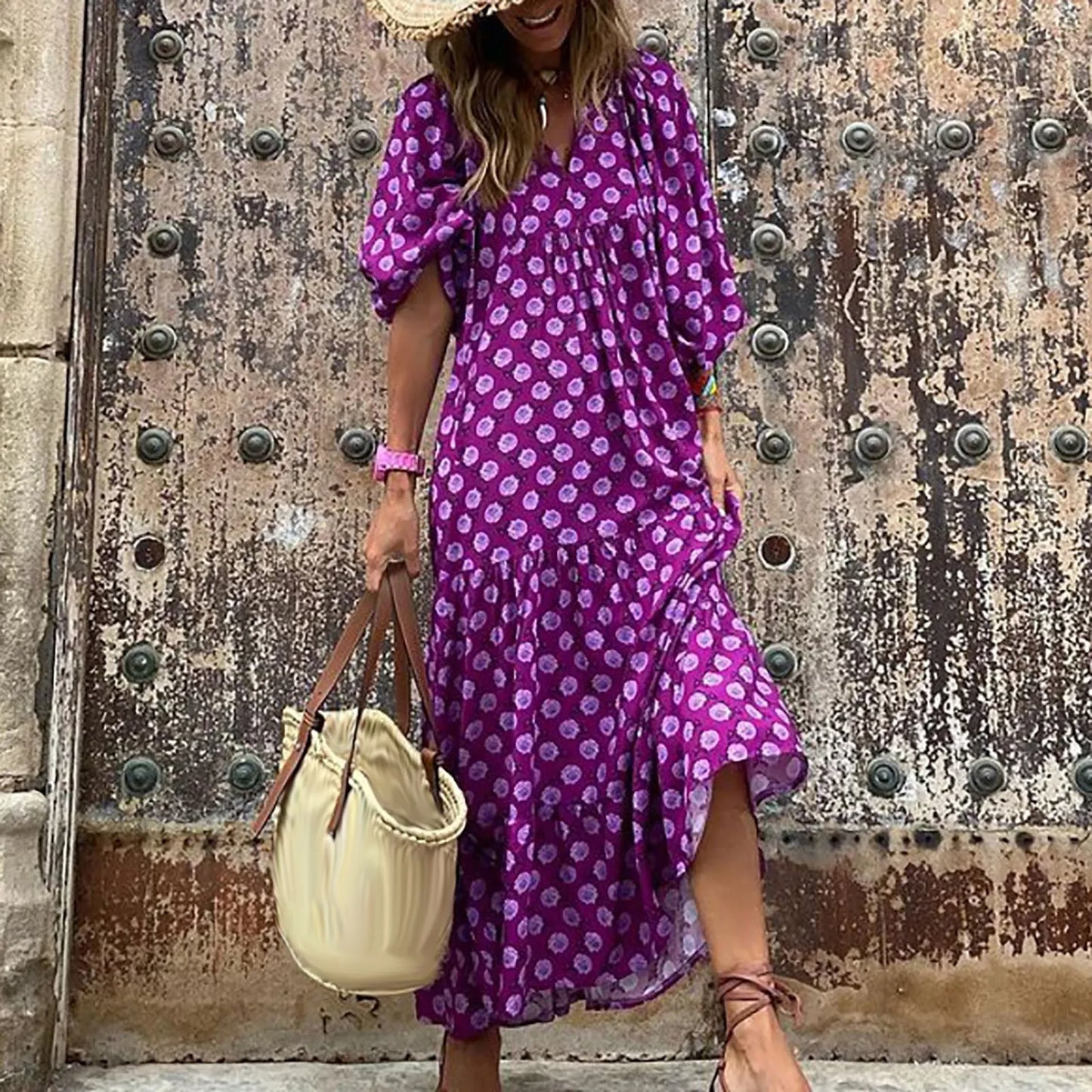 Floral Print Maxi Dress