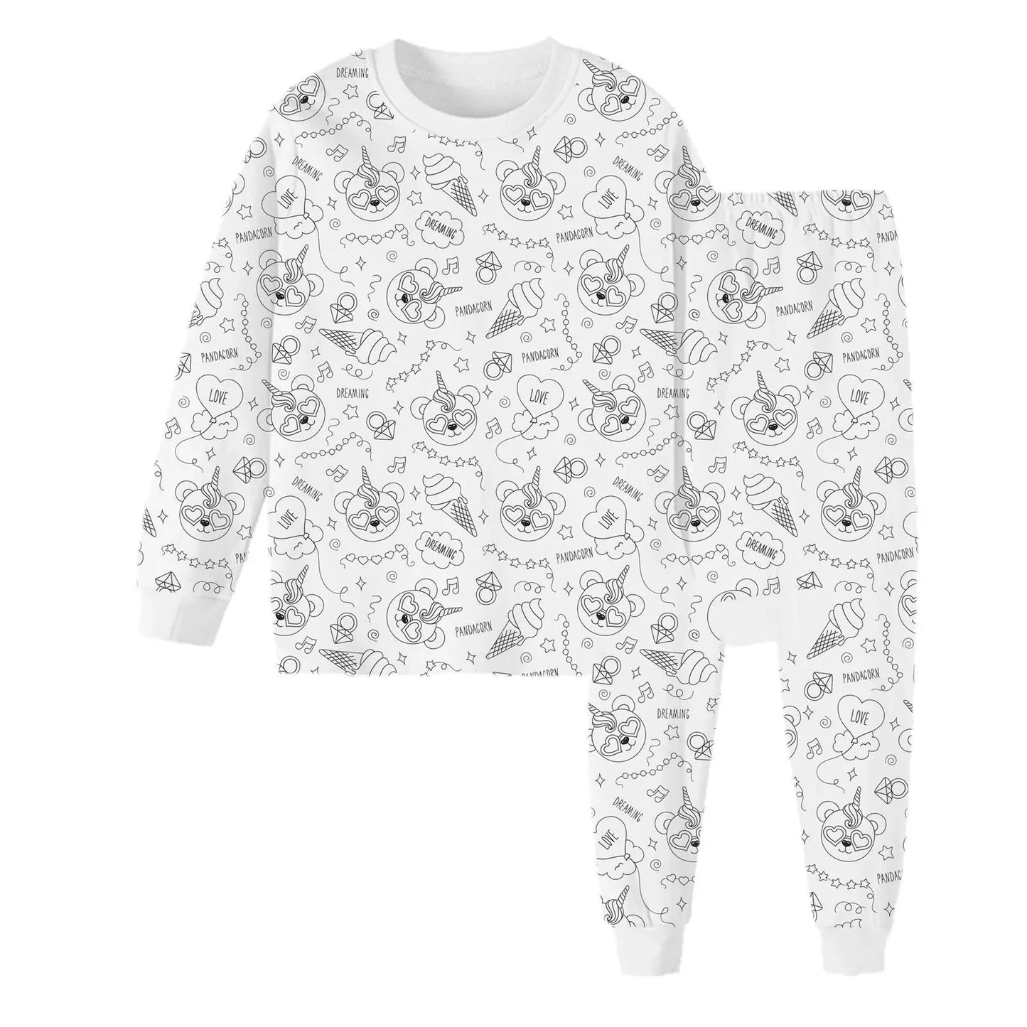 Coloring Pure Cotton Pajama Set