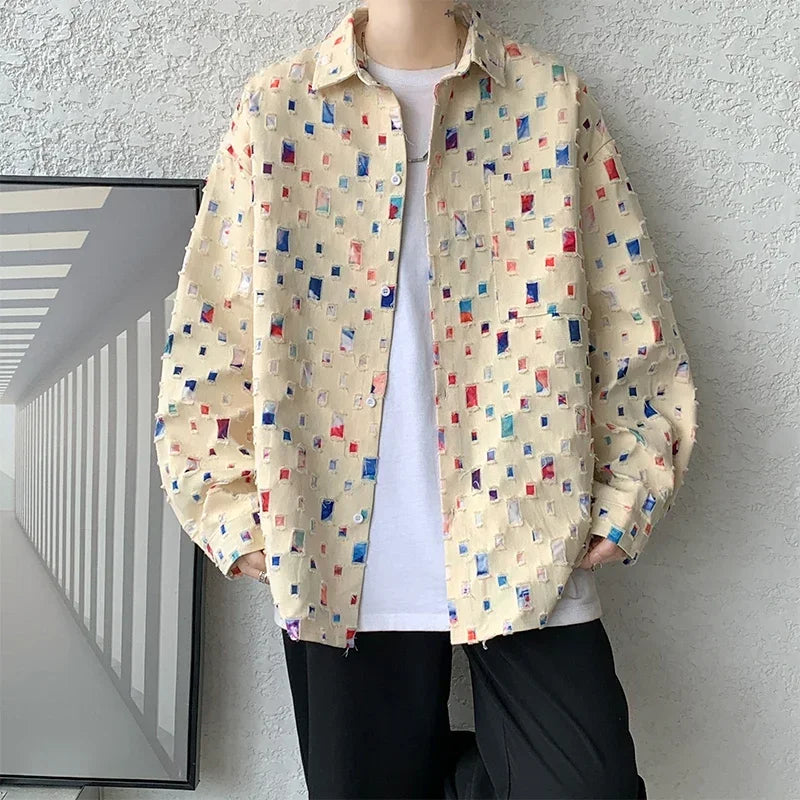 GridLayer™ Oversized Plaid Shirt