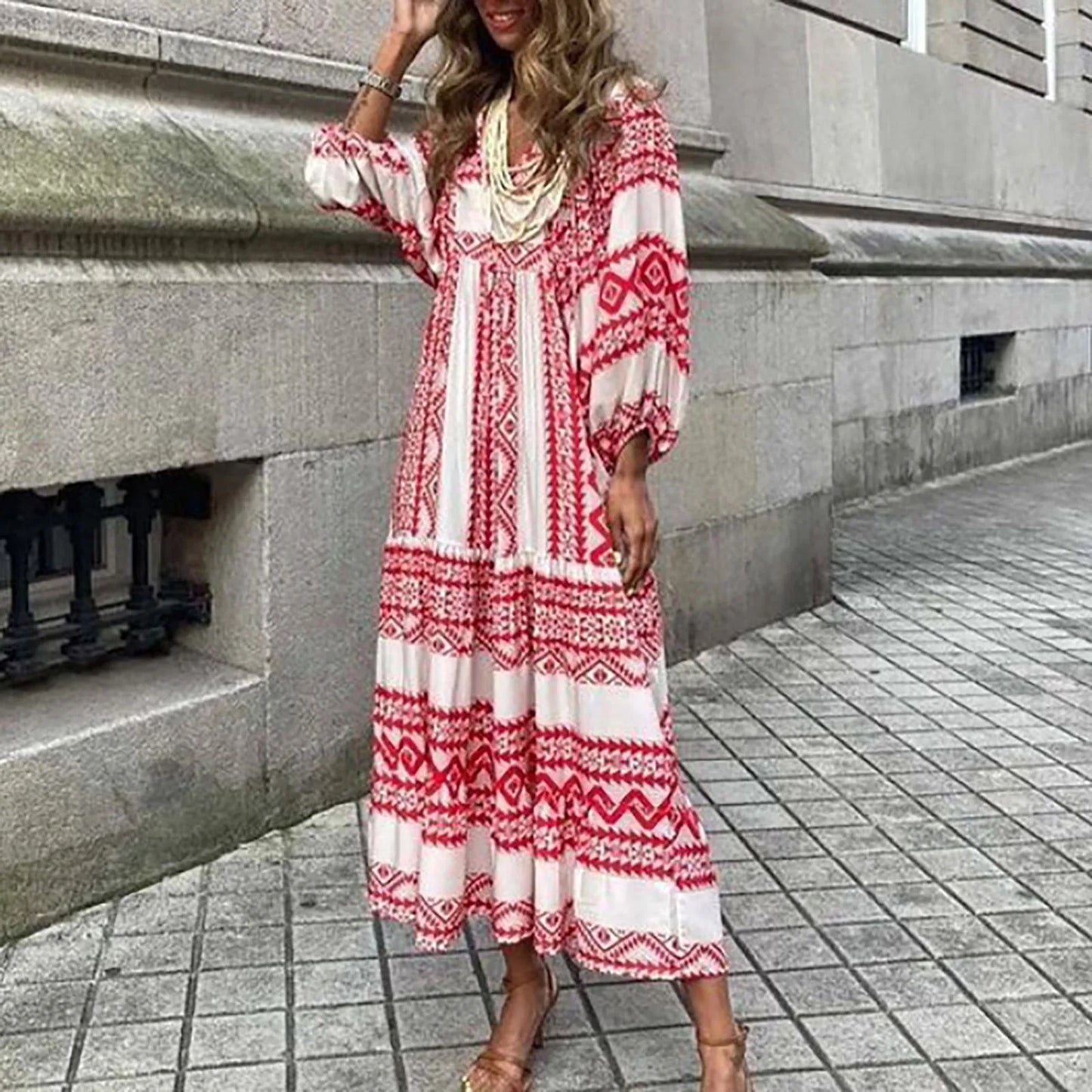 Floral Print Maxi Dress