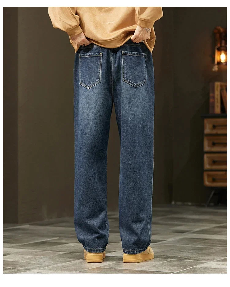 Men's Vintage Loose Straight Jeans