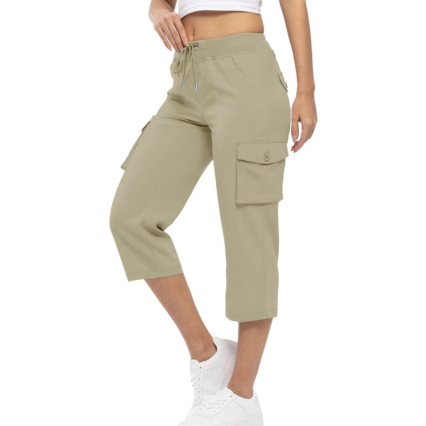 Breezefit™ Women’s Button Pocket Capri Pants