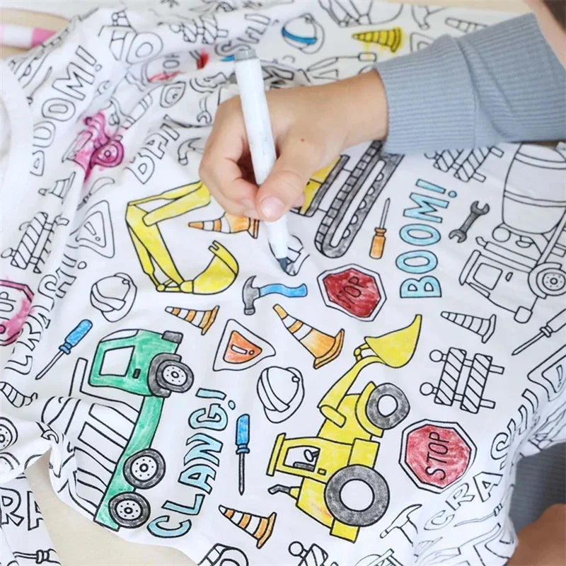 Coloring Pure Cotton Pajama Set