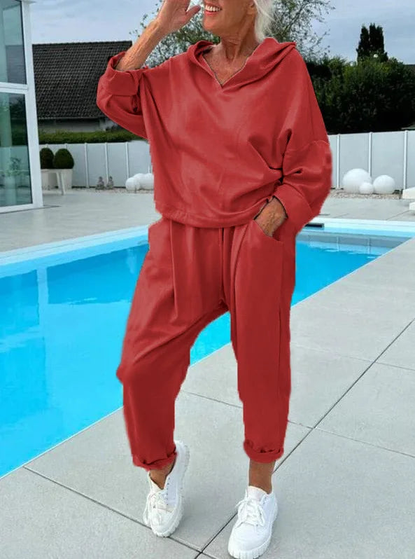 Hoodie and Harem Pants Set