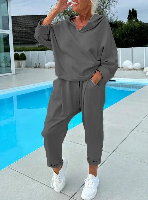 Hoodie and Harem Pants Set