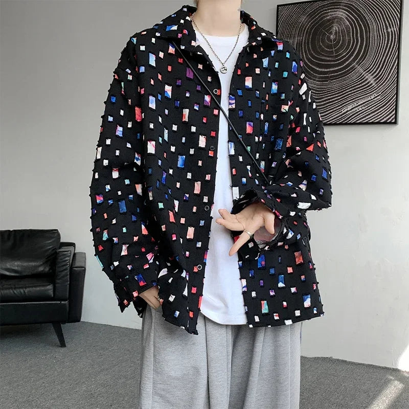 GridLayer™ Oversized Plaid Shirt