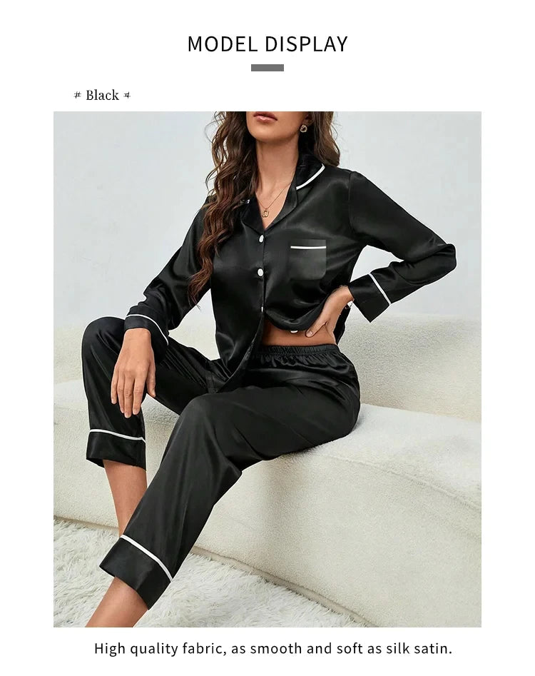 SilkLuxe™ –Cozy Satin Pajama