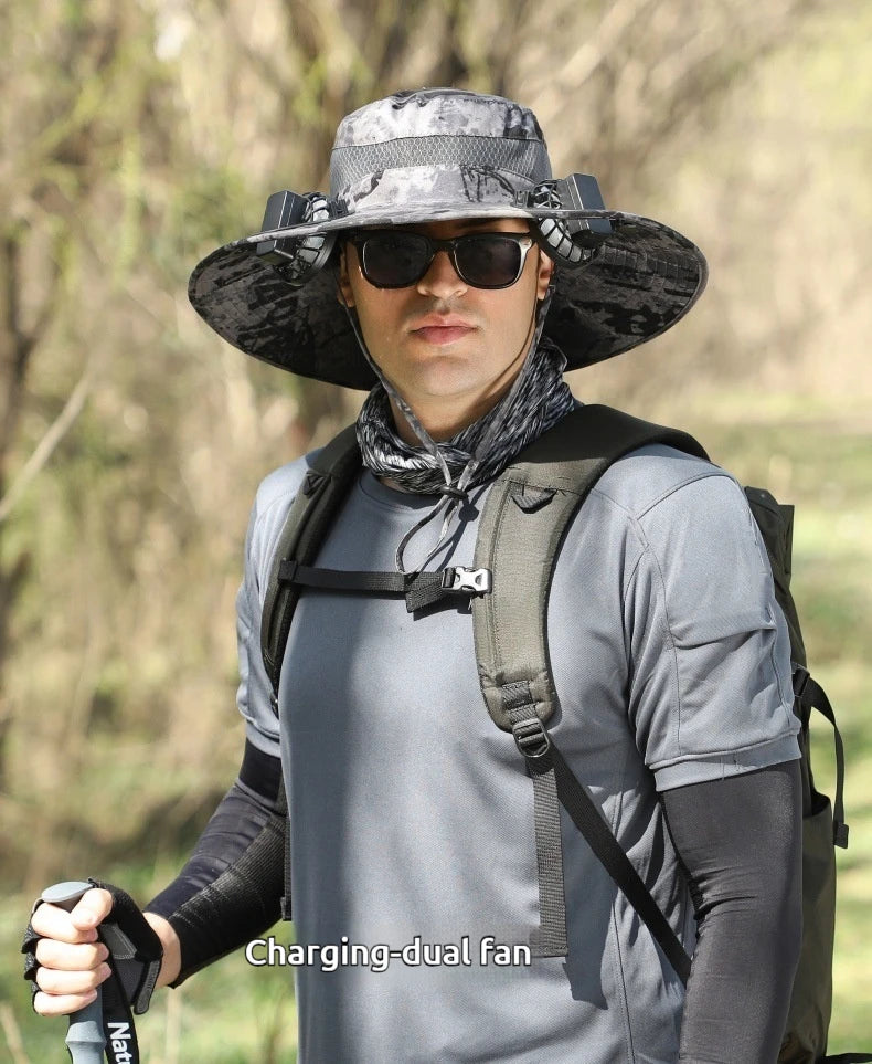 SolarCooler™ – Dual-Powered Fan Hat