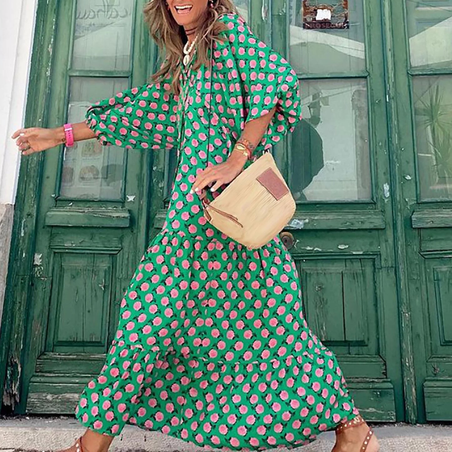 Floral Print Maxi Dress