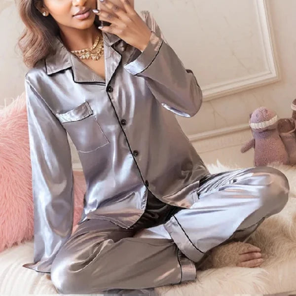 SilkLuxe™ –Cozy Satin Pajama