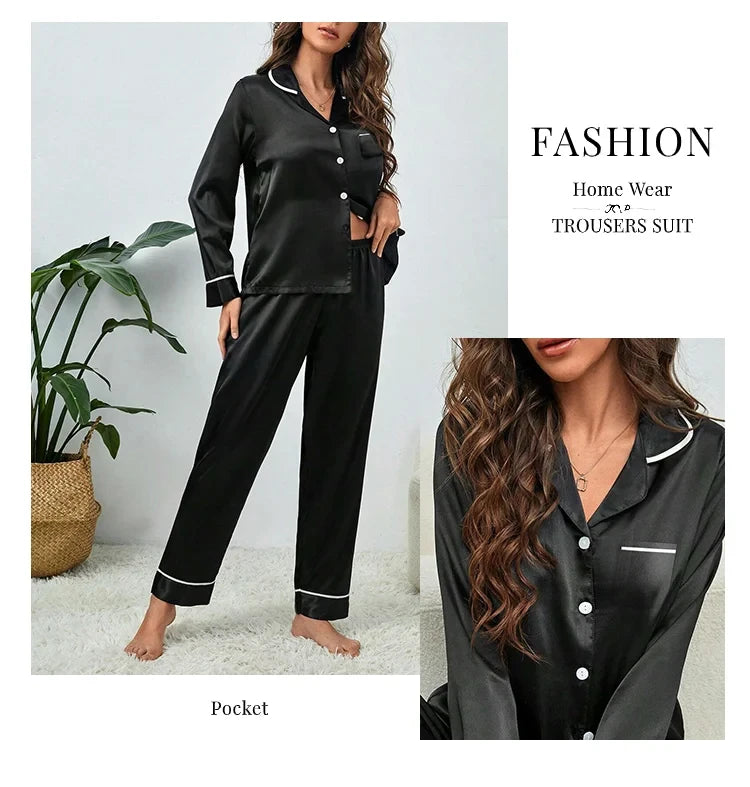 SilkLuxe™ –Cozy Satin Pajama