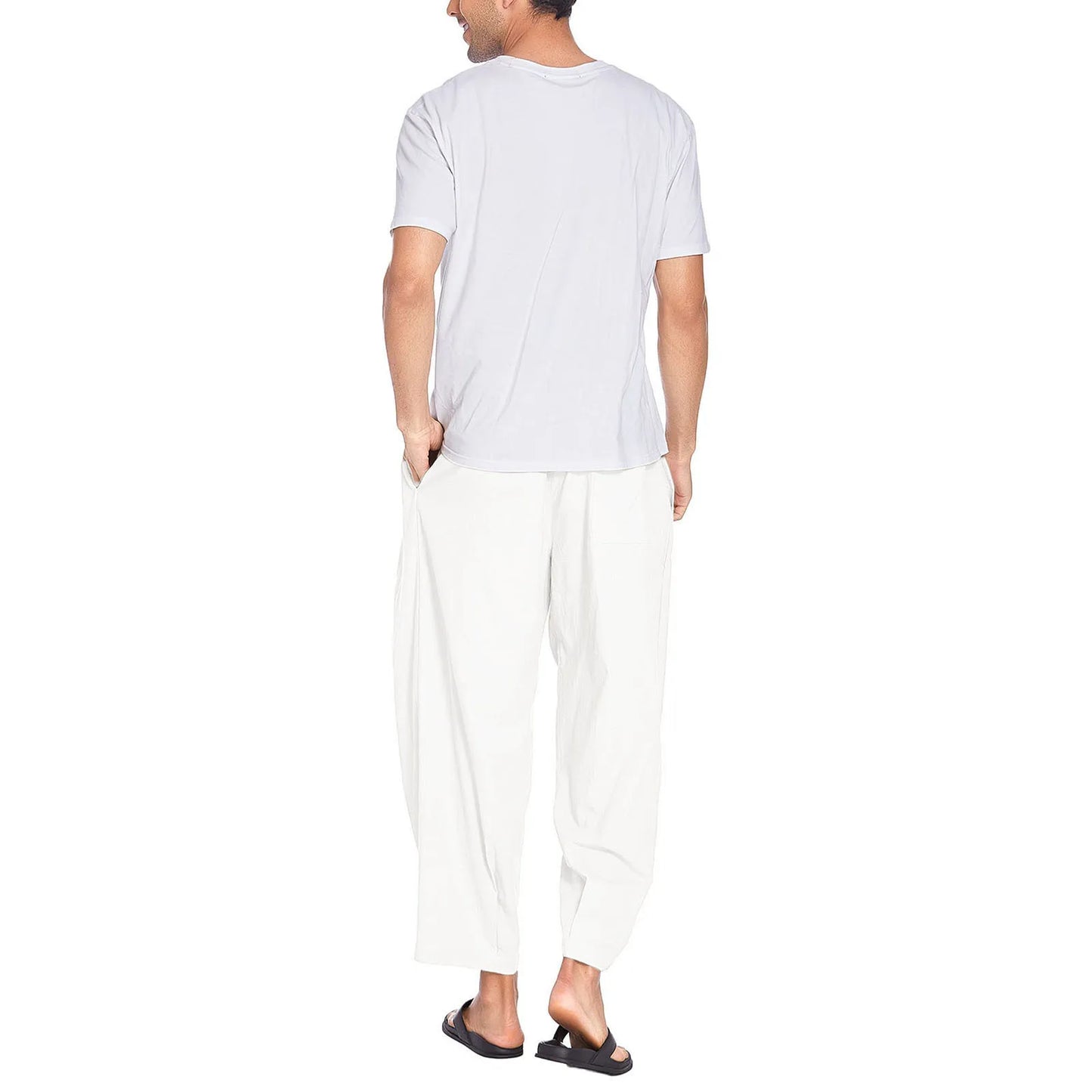 Men's Cotton and Linen Harem Pants