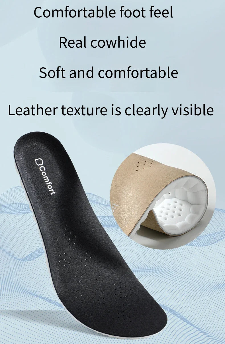 StrideFlex™ Cowhide Orthopedic Insoles