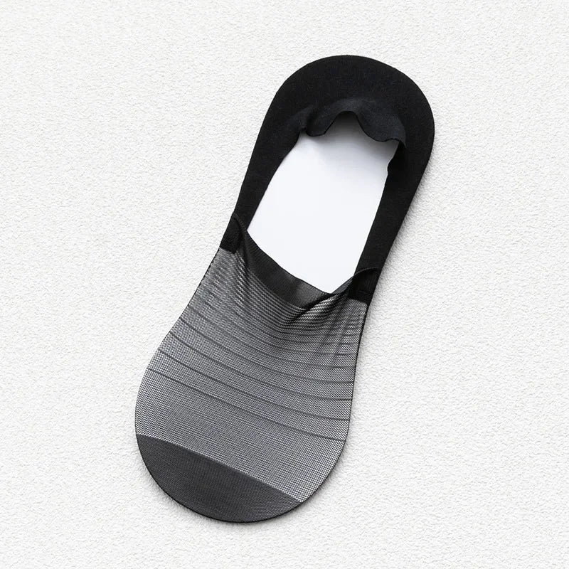 5 Pairs Men’s No-Show Ice Silk Summer Socks