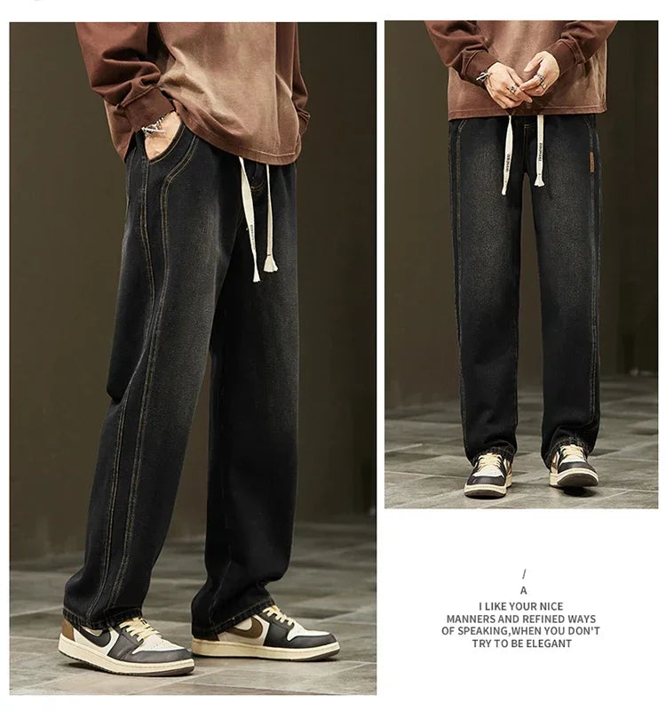 Men's Vintage Loose Straight Jeans