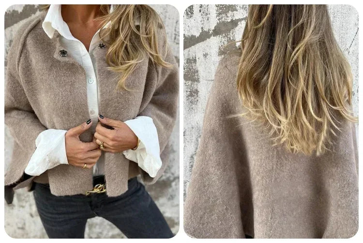 Wool Blend Short Coat