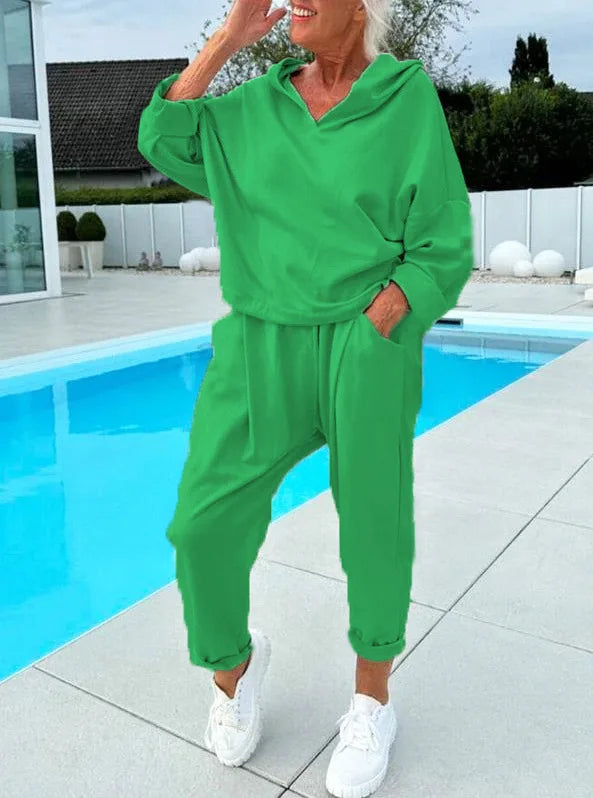 Hoodie and Harem Pants Set