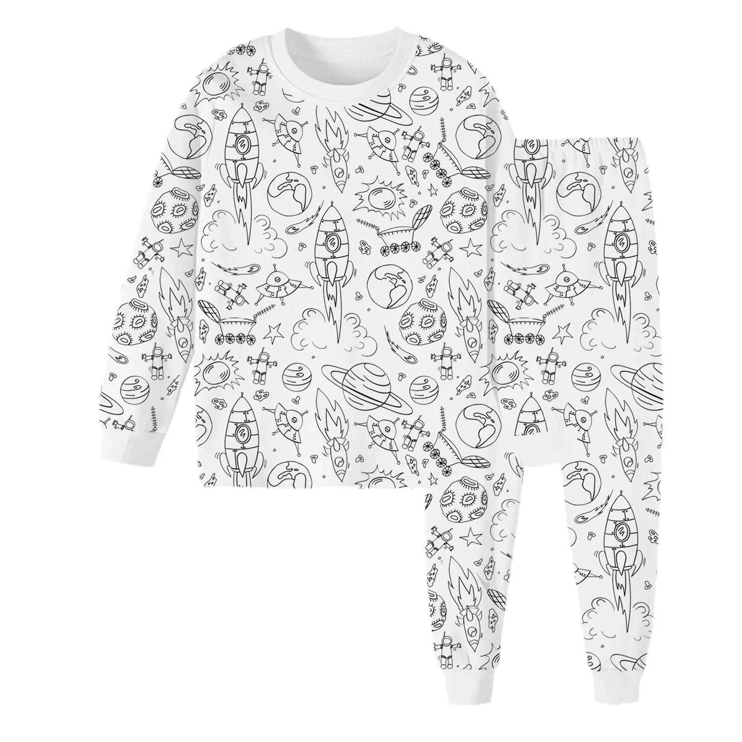 Coloring Pure Cotton Pajama Set