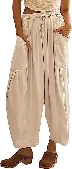 BreezeLoom™ Wide-Leg Cotton-Linen Pants