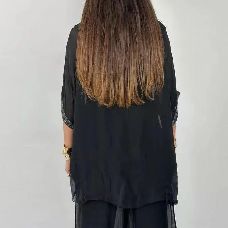 Sequin Chiffon Casual