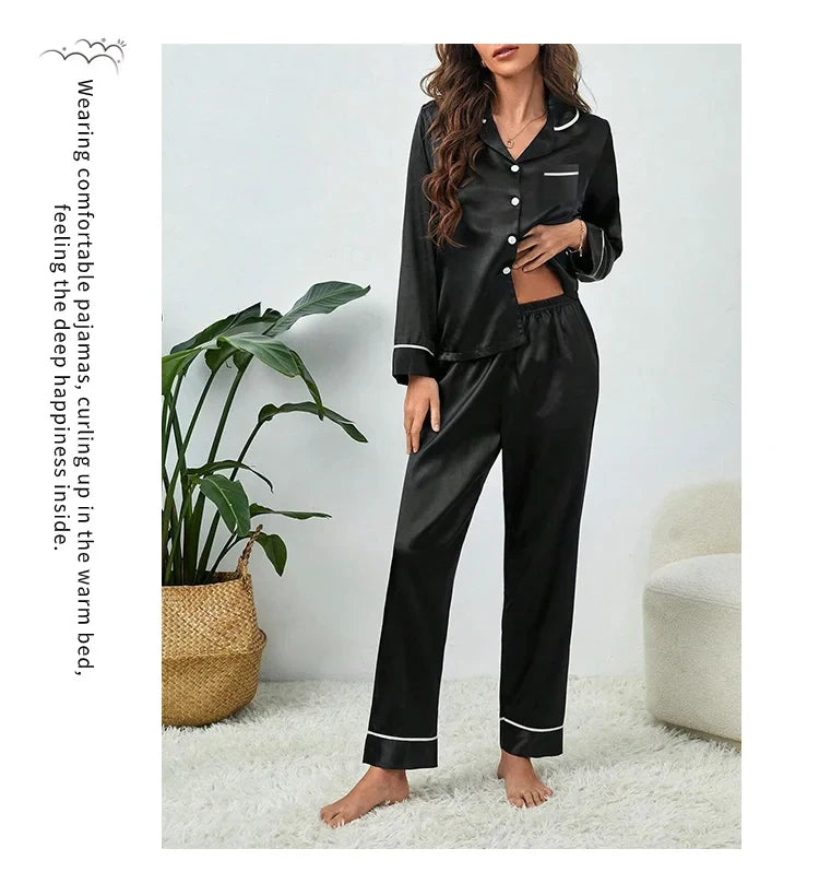 SilkLuxe™ –Cozy Satin Pajama