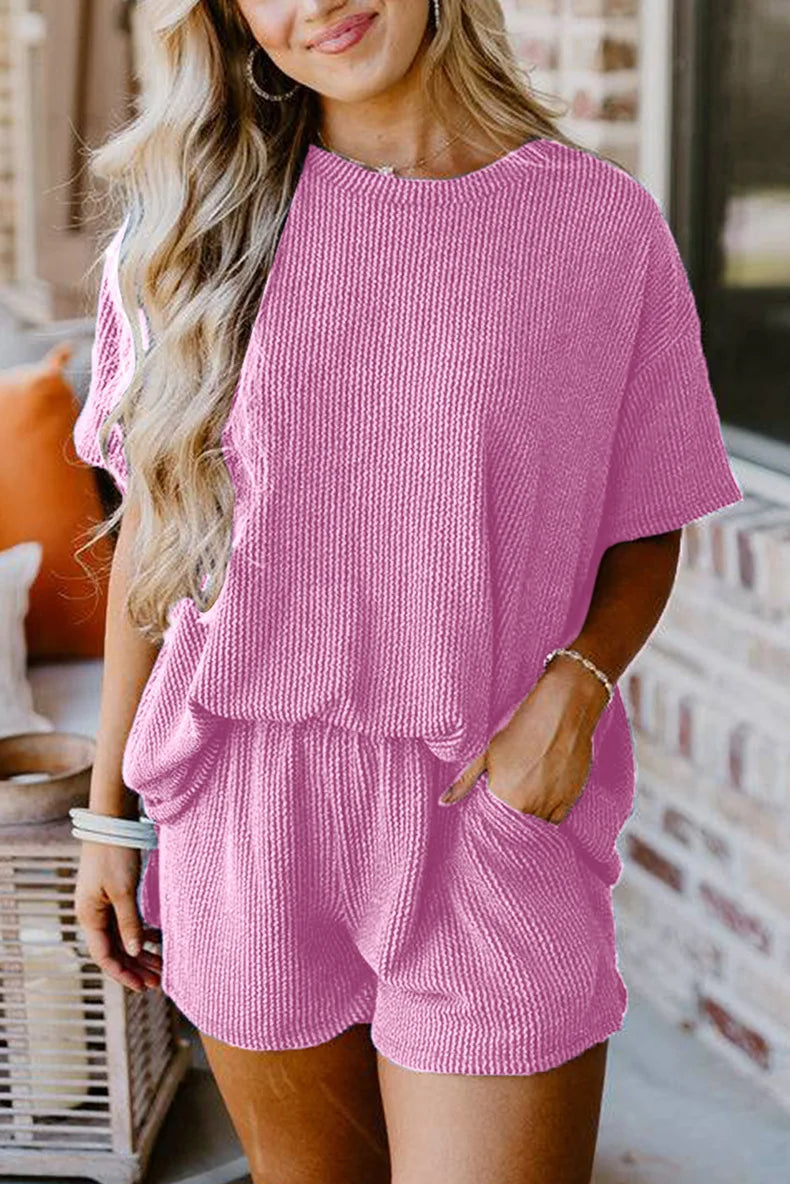 JASTIE⢠Summer Twisted Thread 2-Piece Set