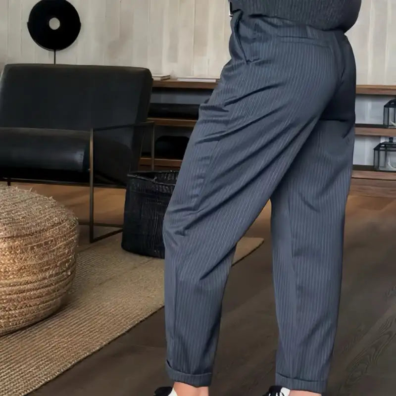 EleganceFit™ High-Waist Blazer Pants