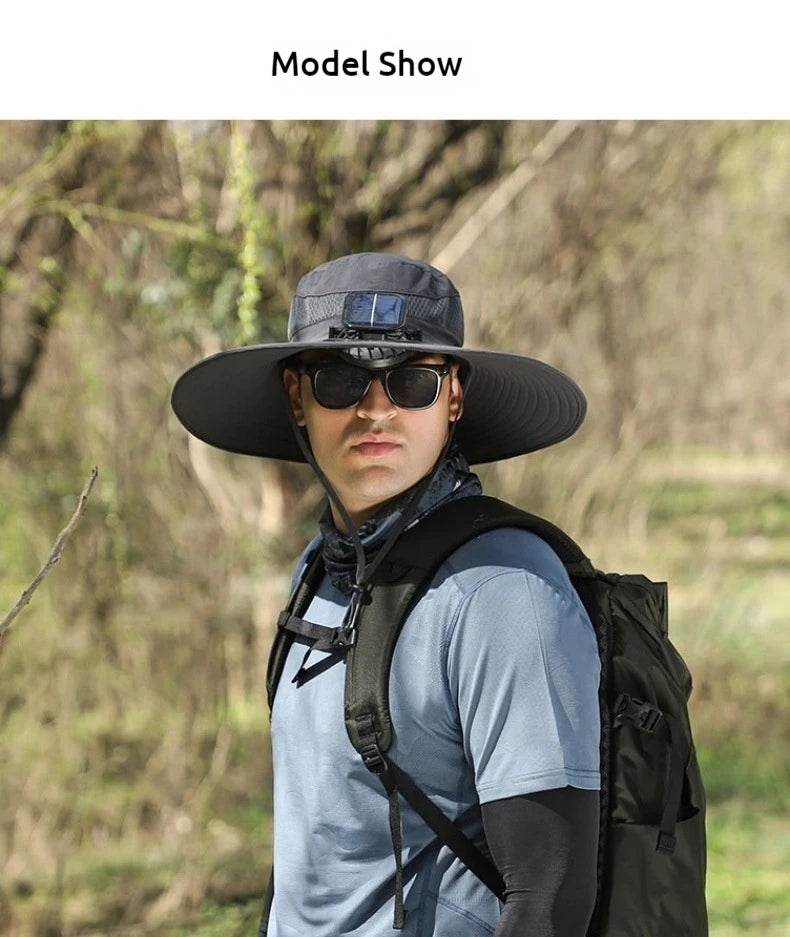 SolarCooler™ – Dual-Powered Fan Hat