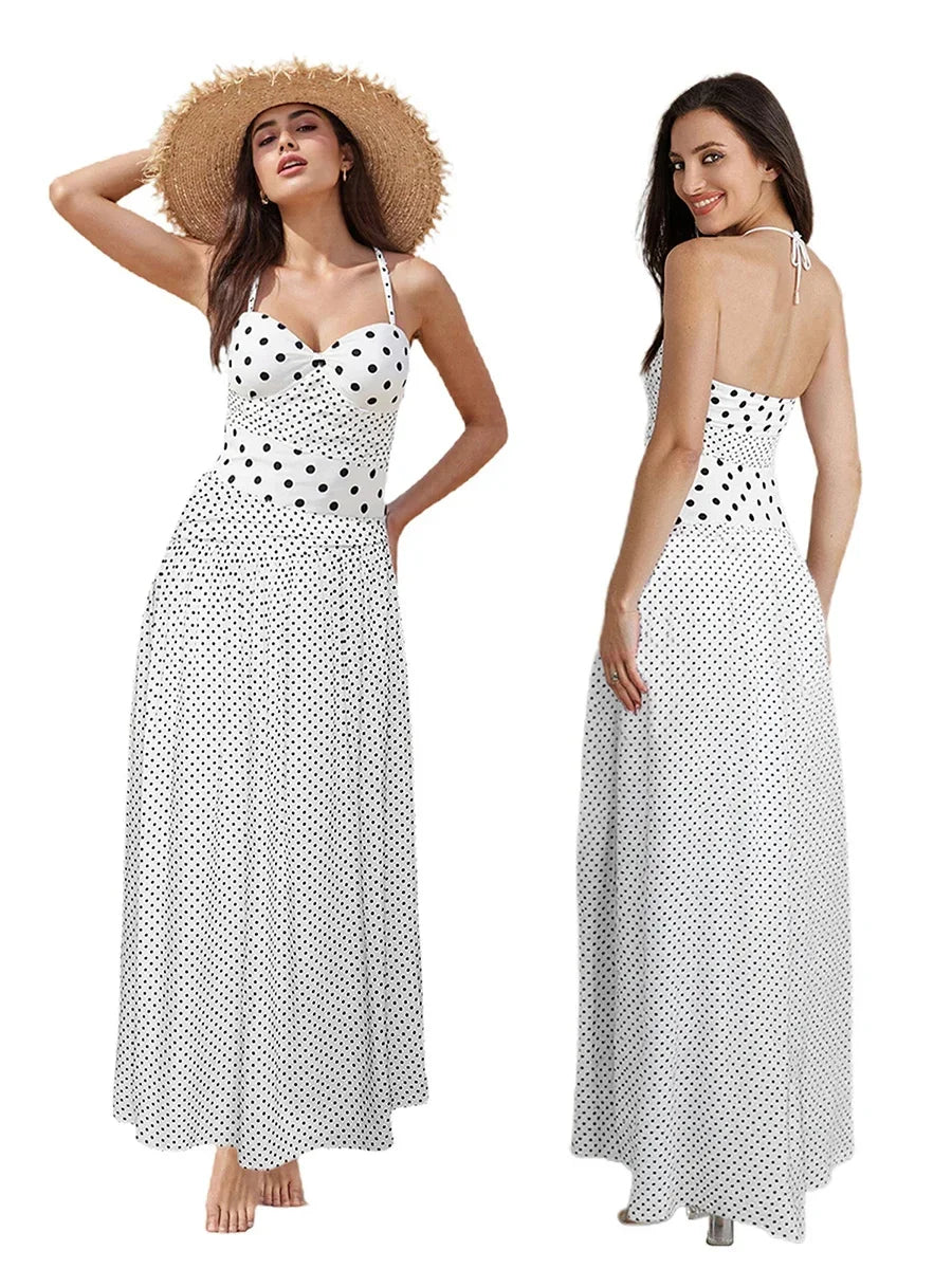Polka Dot Maxi Dress
