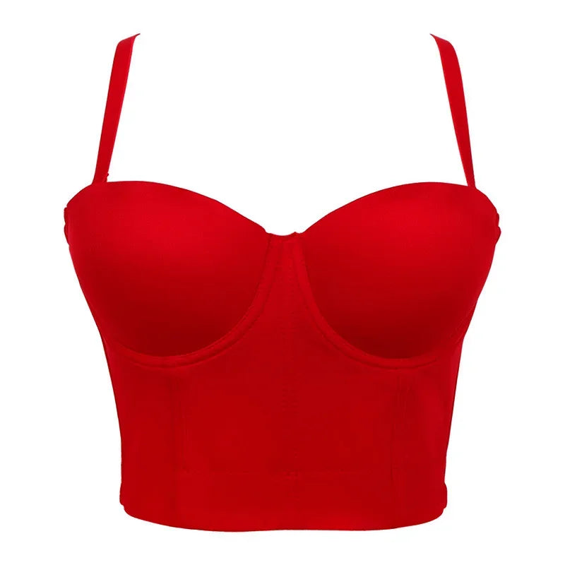 Mesh Push-Up Corset Bralette